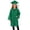 Green, variant on Huanglei Graduation Gown And Cap For Kids Girls Doctoral Robe With Pockets For Commencement Photo Girls Lounge Set,Size 2-3 Years /Little Kid/Black