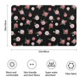 thumbnail image 3 of Pioneer Flower Floral Print Pattern Bathroom Rugs Mat, Non Slip Microfiber Bathroom Rug with Rubber Backing, Soft Mats for Bathroom Floor Tub Shower, 20"x32", 3 of 5