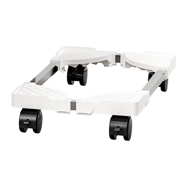 Soporte de torre de computadora Macarena Soporte de CPU móvil ajustable con ruedas Blanco