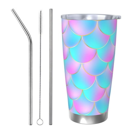 

Ocsxa Purple Dragon Scales Pattern 20oz Travel Coffee Mug with Flip Lid Stainless Steel Insulated Insulated Coffee Mug Thermal Cup with Splash Proof Sliding Lid-Straw Three-piece Set