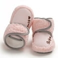 thumbnail image 6 of Girls Shoes Christmas Gift Newborn Cozy Fleece Booties, Cotton Lined Anti-Slip & Stay On Baby Slippers Socks Booties with Gripper Toddler Winter Warm Snow Boots First Walker Crib Shoes, 6 of 9