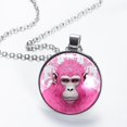 thumbnail image 2 of Gorilla Women's Glass Design Circular Pendant Necklace - Sparkle and Shine with this Elegant Necklace, 2 of 5