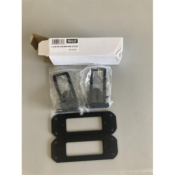 ARC Lighting Driving/Fog Light Mounting Bracket 9641F Driving/Fog Light Mounting Bracket; Tiny Monster; Grille Mount; Powder Coated; Mounts One 4 Inch Xtreme Pro Light Bar; Black; Stainless Steel