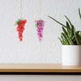 thumbnail image 4 of 4pcs Acrylic Grapes Artificial Grape Clusters 8 Inch Hanging Agate Grape Bundles, 4 of 7
