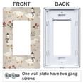 thumbnail image 3 of Yayeee Rocker Switch Wall Plate 1-Gang 4.6"x2.9" Home Decorative Outlet Cover, Gray Cartoon Goose Pattern, 3 of 6