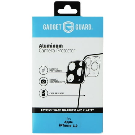 Gadget Guard Apple Iphone 12 Aluminum Camera Protector - Black