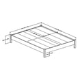 thumbnail image 4 of South Shore Platform Queen Bed on Legs- Rustic Style Weathered Oak, 4 of 11