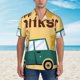thumbnail image 2 of Fotbe Happy Thanksgiving Day Camisa Hawaiana para Hombre Unisex – Camisa Casual de Verano con Botones de Manga Corta de Algodón y Lino,Large, 2 of 7
