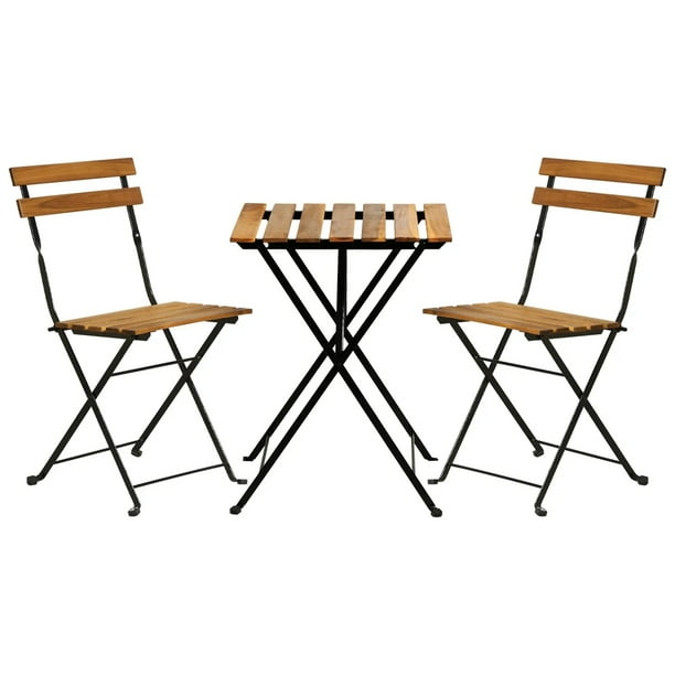 YRLLENSDAN Bistro Set Indoor, Bistro Table and Chair Indoor Wood Patio