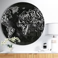 thumbnail image 2 of Designart 'Vintage Chalk Worldmap ' Modern wall clock, 2 of 3