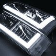 thumbnail image 5 of M-AUTO L Tube Headlamps Assembly for 03-04 Silverado 2500 / 03-06 Avalanche 1500, 2500 / 03-06 Silverado 1500, 1500HD, 2500HD, 3500 Truck, 5 of 12
