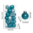 thumbnail image 3 of Luoshdecor 30Pcs Christmas Ball Ornaments,2.36" Shatterproof Clear Plastic Xmas Balls Baubles Stuffed Delicate Balls Decorations, 3 of 5