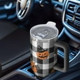 thumbnail image 6 of Checkered Halloween Pumpkin Pattern Tumbler with Handle and Lid,40oz Double Wall Vacuum Insulated Tumbler,Cups Gift for Women and Men, 6 of 7