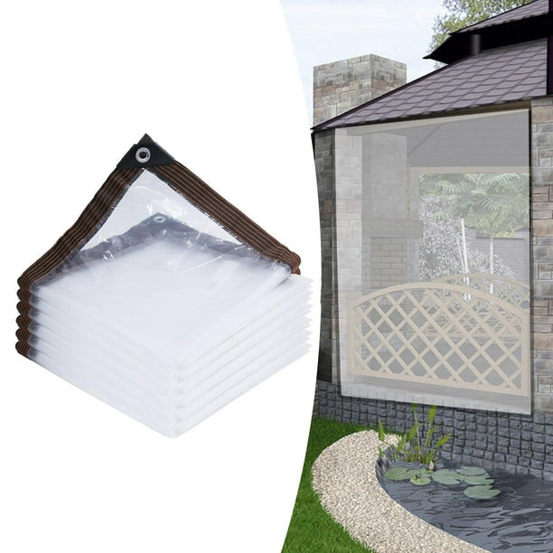 Lona transparente multiusos DYNWAVEMX impermeable resistente al polvo 400cm x 400cm