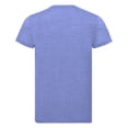 thumbnail image 2 of Russell - Camiseta básica entallada de manga corta para hombre - Verano/Playa/Piscina (Azul mezcla), 2 of 2