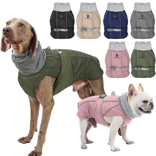 Para el Clima Frío, La Capa de Perro Chaqueta de Perro Tibia, La Capa de Perro Reflectante, Impermeabilizan El Viento, El Invierno, LaTormta Reversible de la Tormma de La
