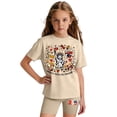 thumbnail image 3 of CCRFTGI USA Flag Summer Outfits for Children Girls Size 8 Two Piece Outfits Patriotic Cute Freedom 250th anniversary Clothing Sets 4th of July Short Sleeve Tee Top and Shorts Sport Khaki 5-6 Years, 3 of 6