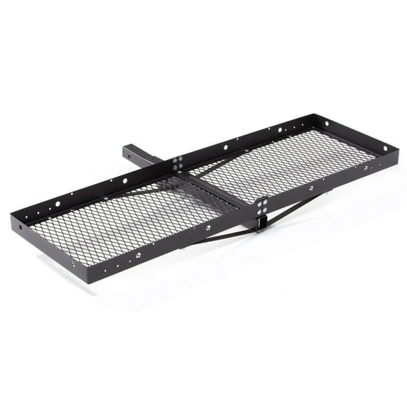 Uriah Products Hitch Mount Folding Cargo Carrier | 60" x 20", with 2” and 1.25” Receivers, 500 LBS Capacity for Cars SUVs Vans RVs