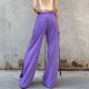 thumbnail image 5 of Pantalones holgados para mujer Estilo Y2k Pantalones cargo morados Cintura alta Traje diario suelto FLhrweasw Para estrenar, 5 of 9