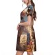 thumbnail image 2 of Balery Fluffy Alpaca Mountain Meadow Vestidos sueltos de manga corta para mujer, vestidos de verano 2025, vestidos casuales de corte A con vuelo., 2 of 6