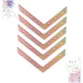 thumbnail image 3 of HEALEEP 5 Pcs Support d'Angle en L en Fer Galvanisé Support Fixe pour Bureaux, 3 of 8