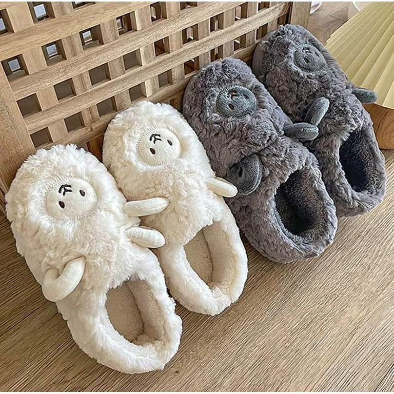 Kortfattet Hvile Krigsfanger CoCopeaunts Women\'s Cute Animal Slippers Thick Warm Fleece Ling Fluffy Sheep House Slippers Non Slip for Indoor Outdoor - Walmart.com Kortfattet Hvile Krigsfanger CoCopeaunts Women\'s Cute Animal Slippers Thick Warm Fleece Ling Fluffy Sheep House Slippers Non Slip for Indoor Outdoor - Walmart.com
