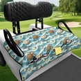 thumbnail image 4 of XYZCANDO Sea Turtle Shell Golf Cart Seat Covers with Pockets Soft, Fit for Sports Club Car Golf Cart Suitable for Club Golf Cart Rear Seat Club Cars, 4 of 8