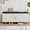 White, variant on avobird 43.3" 2-Tier Storage Bench,Wide Shoe Bench with Thickened Padded Seat Cushion, Mid Century Modern Fluted Sliding Door and Adjustable Shelf, for Entryway,Bedroom walnut