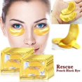 thumbnail image 2 of 1/5/10/20Pair NEW Under Eye Crystal Collagen Gel Pad Gold 24k Face Mask Anti Aging Wrinkle, 2 of 3