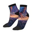 thumbnail image 3 of Salouo Starry Sky Flying Tiger Pattern Unisex Middle Tube Socks,Middle-Finger Knee High Socks Over The Calf Tube Stocking Crew Stockings for Women and Men Tube Socks, 3 of 8