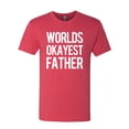 thumbnail image 2 of Wild Bobby,Worlds Okayest Father Gift for Father Dad Husband, Father's Day, Men Premium Tri Blend Tees, Vintage Red, Large, 2 of 3