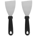 thumbnail image 1 of SHISUYAN 2 Pcs Grattoir de Gril Robuste Multi-Raclette Outil de Cuisine pour et Cuisson (Noir+argent), 1 of 7