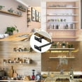 thumbnail image 5 of 4pcs Floating Shelf Bracket, Metal Invisible Shelf Bracket, Heavy Duty Hidden Shelf Bracket,10mm, 5 of 5