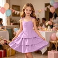thumbnail image 6 of Piuwrlz Girls Back to School Dresses Uniform Preppy Dress Comfortable Bow-knot A-Line Princess Skirts Hot Pink Size 9 Years, 6 of 10