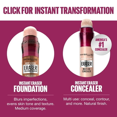 Maybelline Instant Age Rewind Eraser Treatment Foundation Makeup, SPF 20, 360, 0.68 fl oz (2)