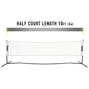 Franklin Sports Half Court Size Pickleball Net by Franklin Pickleball - Includes 10ft Net, (2) Paddles, and (2) X-40 USA Pickleball Approved Pickleballs