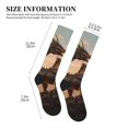 thumbnail image 2 of Lsque Sky Sunset Bronze Dragon Pattern Sport Compression Socks for Men & Women 15-20 mmHg Knee High Nurse Pregnant Running Medical and Travel Athletic, 2 of 6