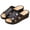 Black, variant on Clearence Women's Fish Mouth Platform Sandals Thick Wedge Heel Non-Slip Soft Sole Summer Slippers Lightweight Beach Shoes for Casual Walking & Home Comfort