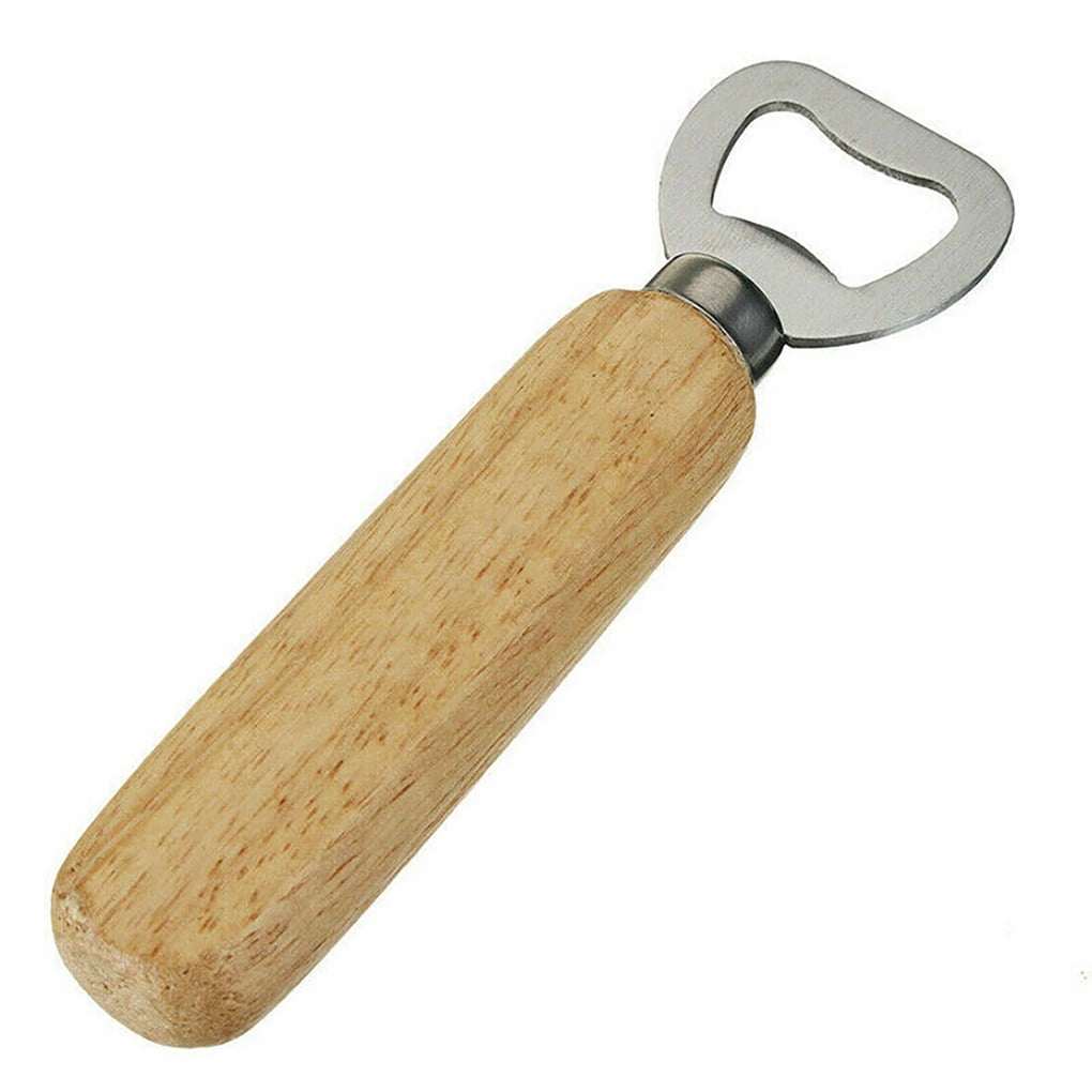 Soft Handle Wooden Handle Bottle Opener Smooth Beer Opening Tool CH