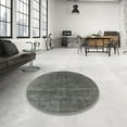 thumbnail image 4 of Ahgly Company Machine Washable Indoor Rectangle Industrial Modern Granite Gray Area Rugs, 5' x 8', 4 of 7