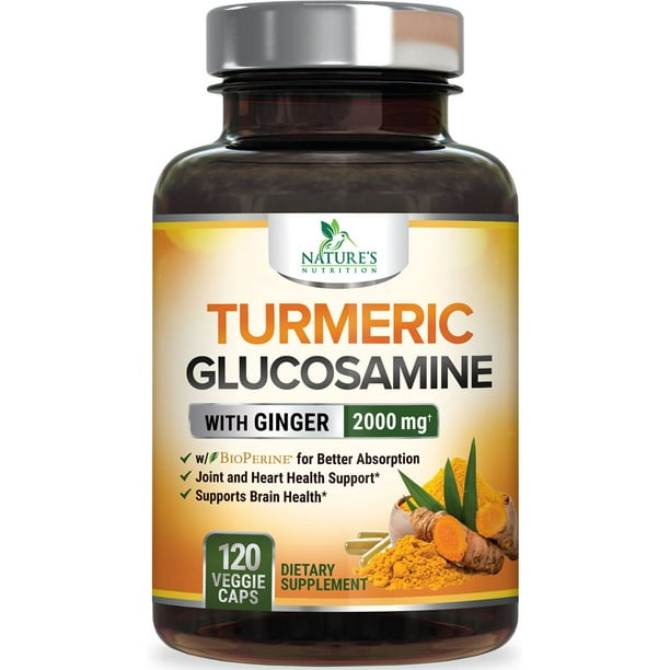 Turmeric Curcumin with Ginger & Glucosamine 2000mg with Black Pepper