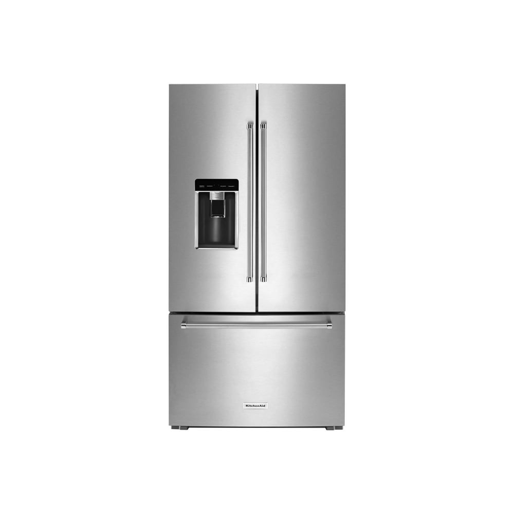 KitchenAid KRFC704FSS - Refrigerator/freezer - french style with ice ...
