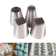 thumbnail image 2 of 4PCS Cake Decorated Nozzle Set Stainless Steel Piping Nozzle DIY Cake Decorating Tips, 2 of 5