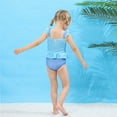 thumbnail image 2 of Maillot de Bain d'Été Deux Pièces pour Petite Fille, Bikini de Jeu de Rôle, Tankini pour Tout-Petit, Rouge, 3 à 10 Ans, 2 of 6