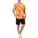 thumbnail image 2 of Camisetas de hombre INSPIRE CHIC para el Día del Padre, de manga corta, camiseta de verano con estampado de teñido anudado, camisetas impresas hip hop, talla L, color naranja, 2 of 6