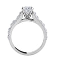 thumbnail image 4 of Mauli Jewels Engagement Rings for Women 1/2 Carat Halo Diamond Engagement forever Ring Crafted 4 Prong 14k Solid White Gold, 4 of 7