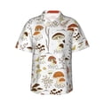 thumbnail image 3 of Nuevas camisas hawaianas para hombre, camisas de playa de vacaciones de moda de manga corta con estampado de setas y bosques, blusas florales de calle para mujer y niño, ropa, 3 of 5