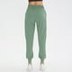 thumbnail image 5 of Pantalones deportivos para mujer con cintura ajustable, bolsillos laterales y tobilleras en color verde musgo - Talla S Europea (12355#) - Casual, 5 of 7
