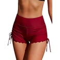 thumbnail image 2 of Women's Swim Boardshorts Drawstring Swimming Shorts Tankini Bikini Bottoms Beach Short Pants Swimwear, 2 of 5