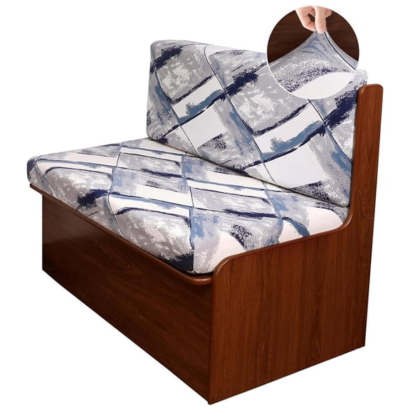 RV Dinette Cushion Covers Stretchable RV Dinette Seat Covers Washable Camper Cushion Slipcovers Elastic RV Couch Covers Removable RV Dinette Couch Protector for RV Camper
